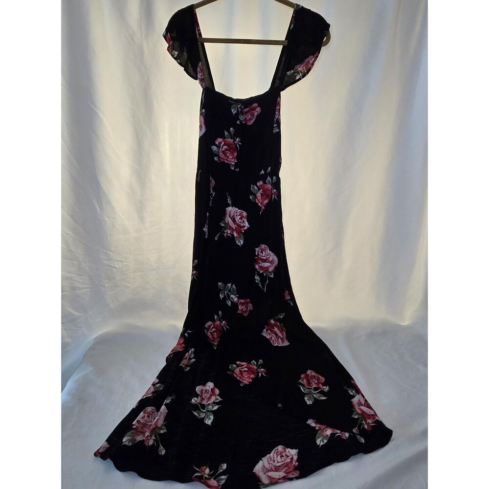 American Rag Black Lightweight Floral Sleeveless Dress Size Small